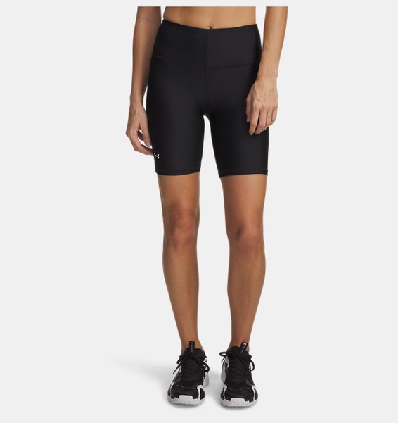 Siyah Kadın HeatGear® Armour Bisiklet Şortu