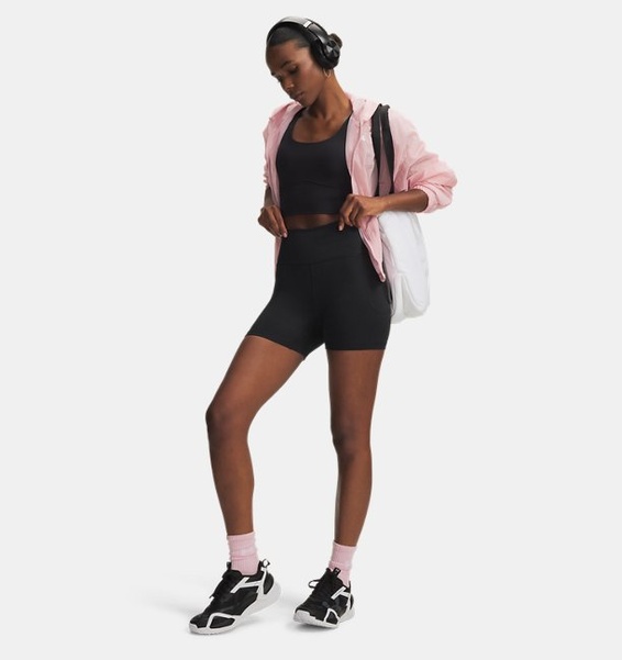 Siyah Kadın UA Meridian Middy Kısa Tayt