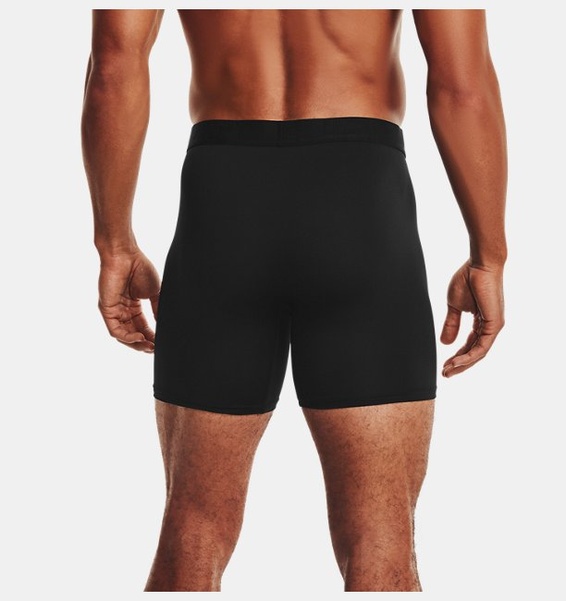 Siyah Erkek UA Tech™ Mesh 6" Boxerjock® – 2'li Paket