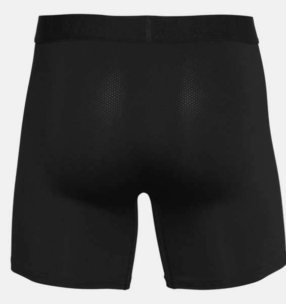 Siyah Erkek UA Tech™ Mesh 6" Boxerjock® – 2'li Paket