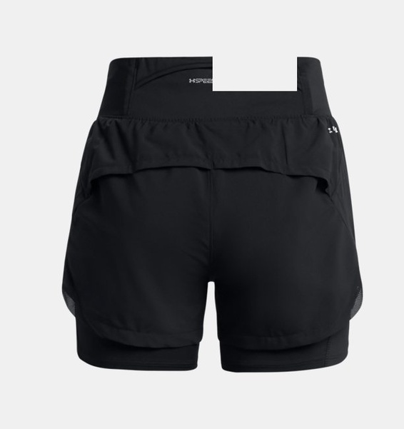 Siyah Kadın UA Launch Pro 2-in-1 Şort