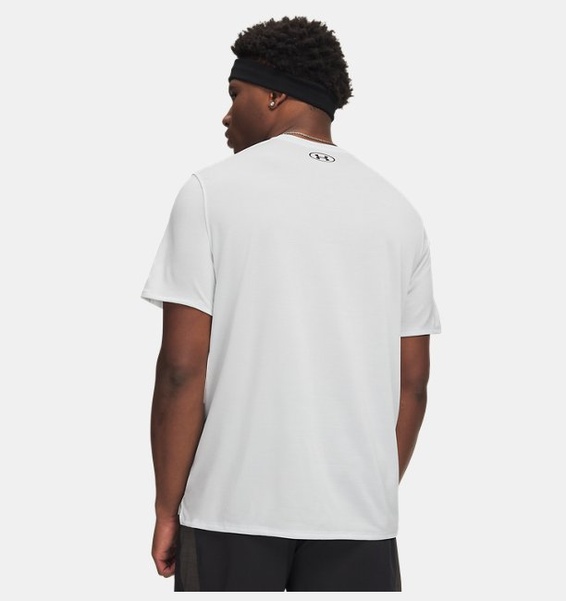 Beyaz Erkek UA Tech Vent Kısa Kollu T-shirt