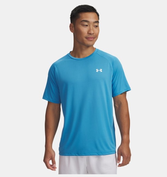 Mavi Erkek UA Tech 2.0 Kısa Kollu T-shirt