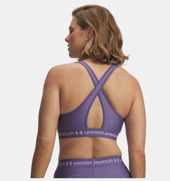 Mor Kadın UA Crossback Mid Spor Sütyeni