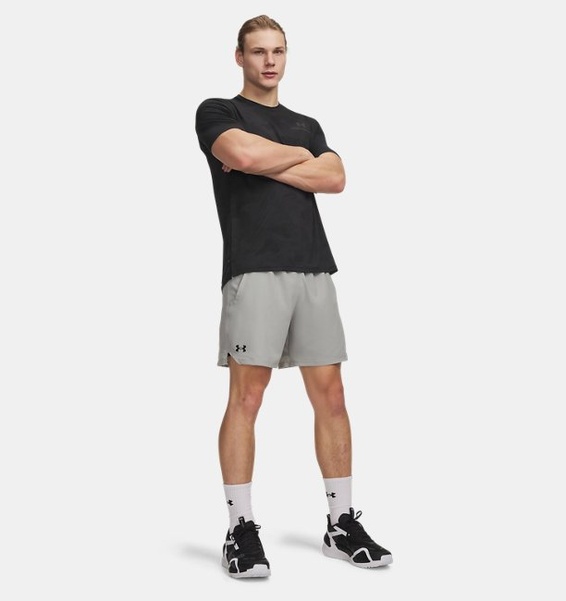 Gri Erkek UA Vanish Dokuma 6inch Şort