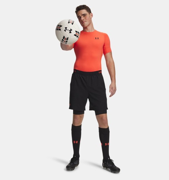 Siyah Erkek UA Vanish Dokuma 2in1 Şort