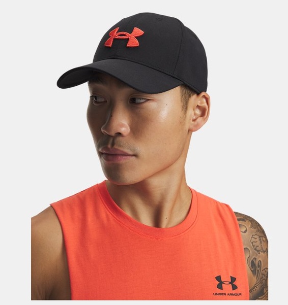 Siyah Erkek UA Blitzing Ayarlanabilir Şapka