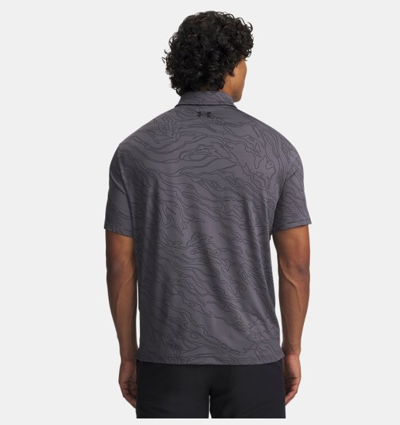 Gri Erkek UA Playoff 3.0 Basklı Polo T-shirt