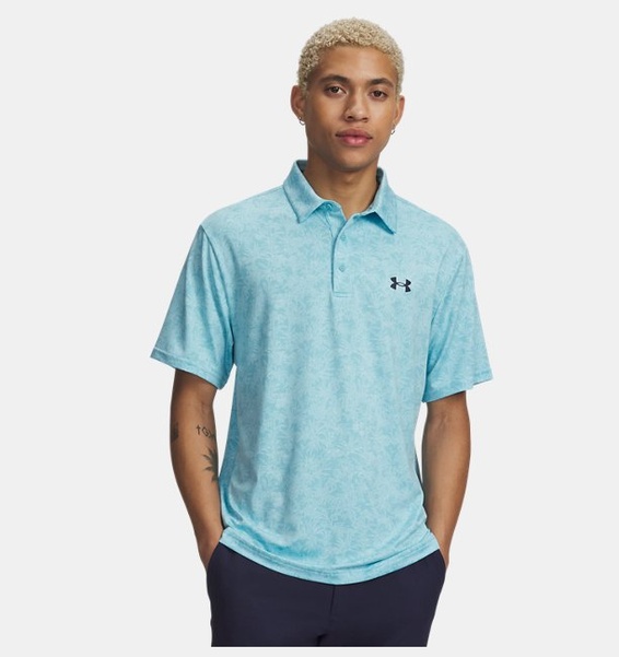 Mavi Erkek UA Playoff 3.0 Basklı Polo T-shirt