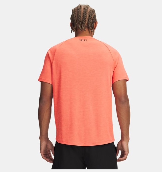 Kırmızı Erkek UA Tech Textured Kısa Kollu T-shirt