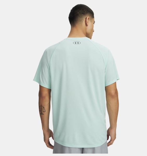 Yeşil Erkek UA Tech Textured Kısa Kollu T-shirt