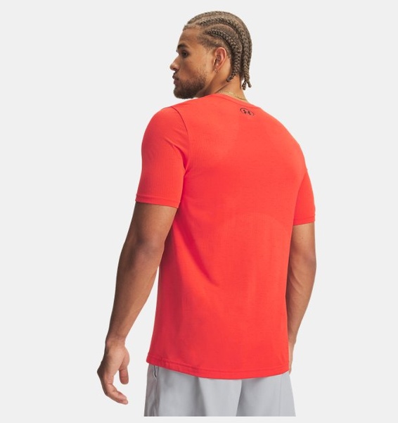 Kırmızı Erkek UA Vanish Dikişsiz Kısa Kollu T-shirt