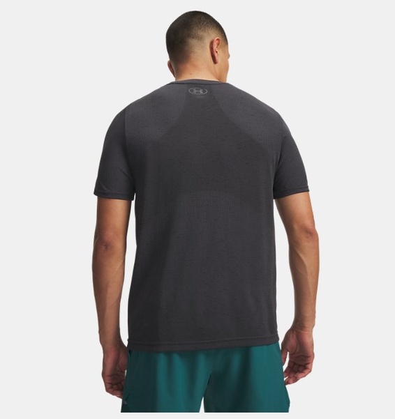 Gri Erkek UA Vanish Dikişsiz Kısa Kollu T-shirt