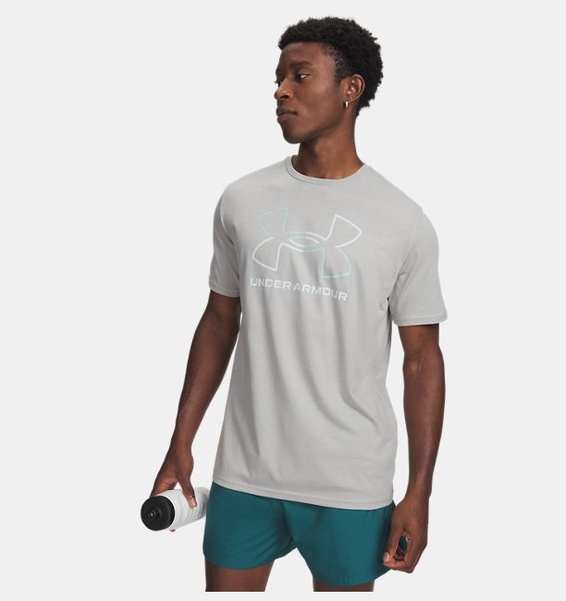 Gri Erkek UA GL Foundation Update Kısa Kollu T-shirt