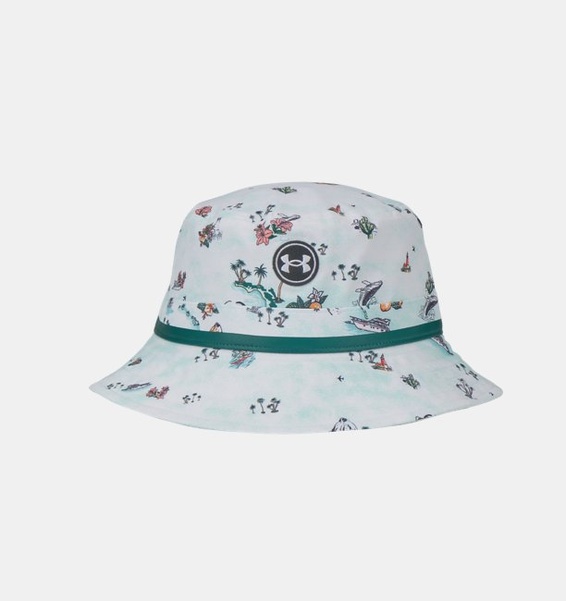 Beyaz Unisex UA Driver Golf Bucket Şapka