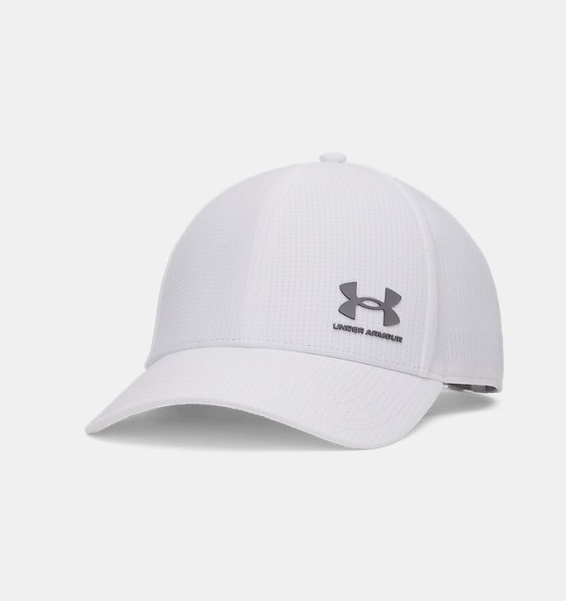 Beyaz Erkek UA Iso-Chill Armourvent Ayarlanabilir Şapka