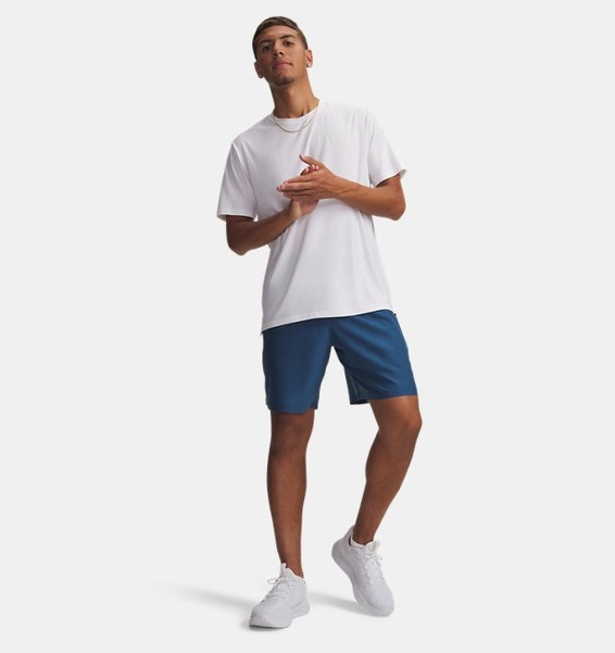 Mavi Erkek UA Tech Dokuma Wordmark Şort