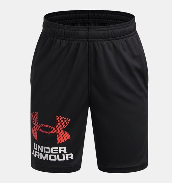 Siyah Çocuk UA Tech Logo Şort