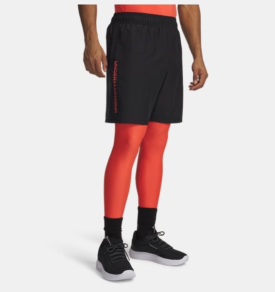 Siyah Erkek UA Tech Dokuma Wordmark Şort