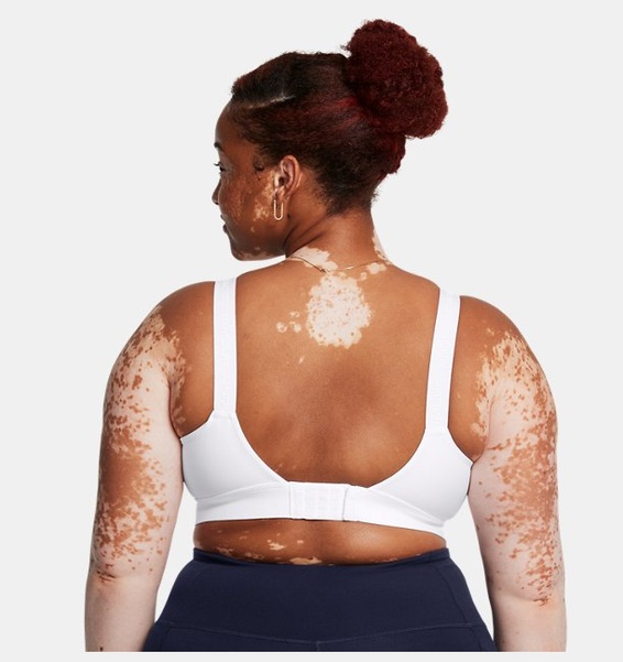 Beyaz Kadın UA Infinity High 2.0 Spor Sütyeni