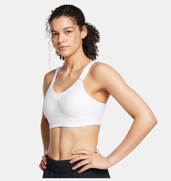 Beyaz Kadın UA Infinity High 2.0 Spor Sütyeni