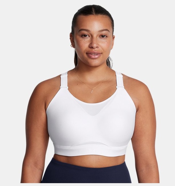 Beyaz Kadın UA Infinity High 2.0 Spor Sütyeni