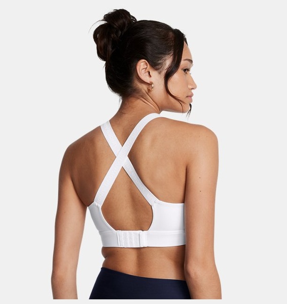 Beyaz Kadın UA Infinity High 2.0 Spor Sütyeni