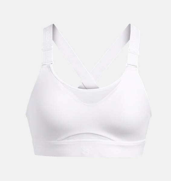 Beyaz Kadın UA Infinity High 2.0 Spor Sütyeni