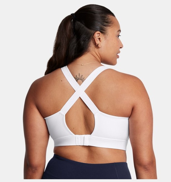 Beyaz Kadın UA Infinity High 2.0 Spor Sütyeni