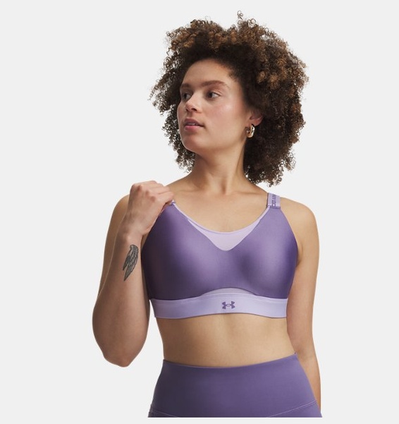 Mor Kadın UA Infinity High 2.0 Spor Sütyeni