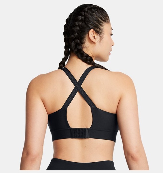 Siyah Kadın UA Infinity Mid 2.0 Spor Sütyeni