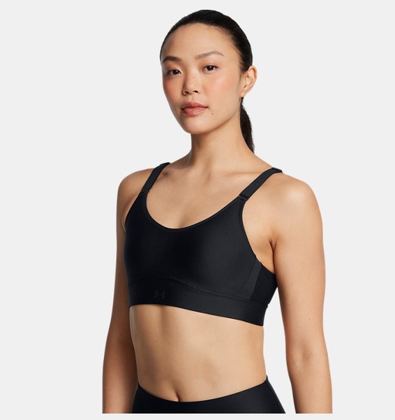 Siyah Kadın UA Infinity Mid 2.0 Spor Sütyeni