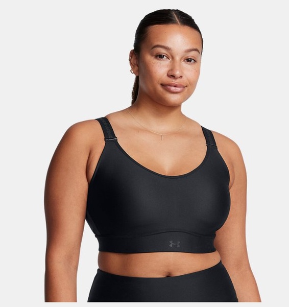 Siyah Kadın UA Infinity Mid 2.0 Spor Sütyeni