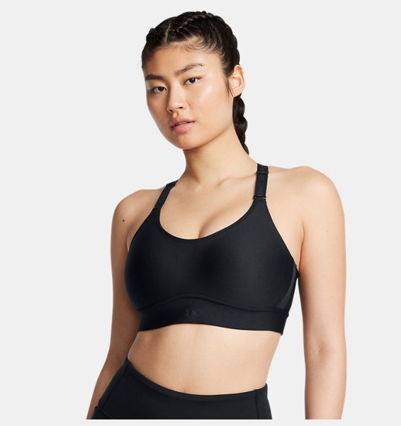 Siyah Kadın UA Infinity Mid 2.0 Spor Sütyeni