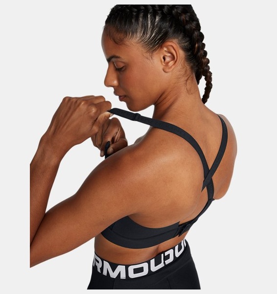 Siyah Kadın UA Infinity Mid 2.0 Spor Sütyeni
