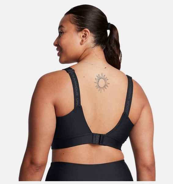 Siyah Kadın UA Infinity Mid 2.0 Spor Sütyeni