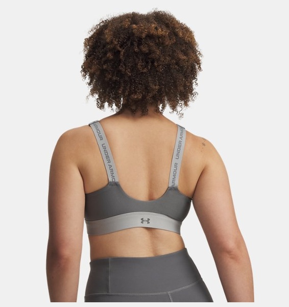 Yeşil Kadın UA Infinity High Fermuarlı 2.0 Spor Sütyeni