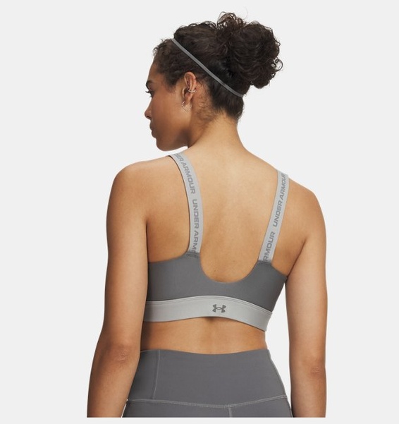 Yeşil Kadın UA Infinity High Fermuarlı 2.0 Spor Sütyeni