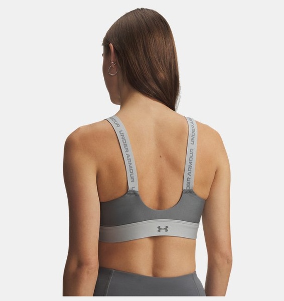 Yeşil Kadın UA Infinity High Fermuarlı 2.0 Spor Sütyeni