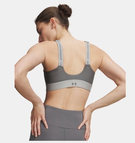 Yeşil Kadın UA Infinity High Fermuarlı 2.0 Spor Sütyeni