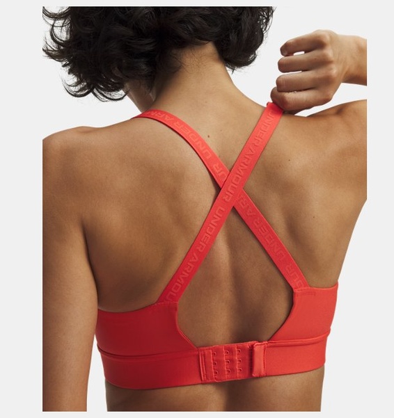 Kırmızı Kadın UA Infinity Mid 2.0 Spor Sütyeni