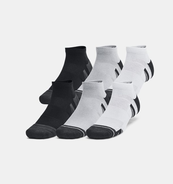 Gri Unisex UA Unisex UA Perf Tech 6'lı Paket Çorap