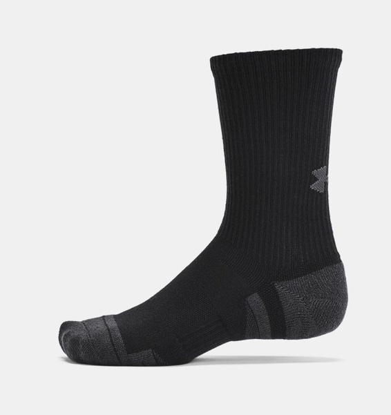 Siyah Unisex UA Perf Tech 6’lı Paket Crew Çorap