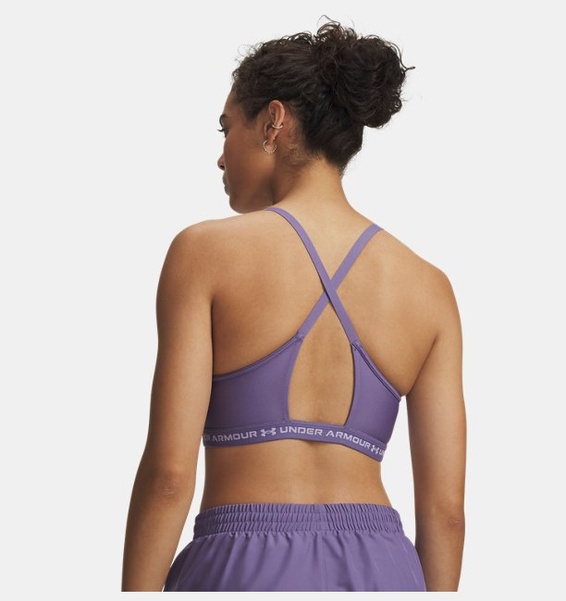 Mor Kadın UA Crossback Low Spor Sütyeni