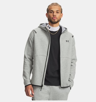 Erkek UA Unstoppable Fleece Tam Fermuarlı HD EU Sweatshirt