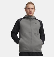 Erkek UA Unstoppable Fleece Tam Fermuarlı HD EU Sweatshirt