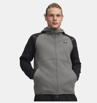 Erkek UA Unstoppable Fleece Tam Fermuarlı HD EU Sweatshirt