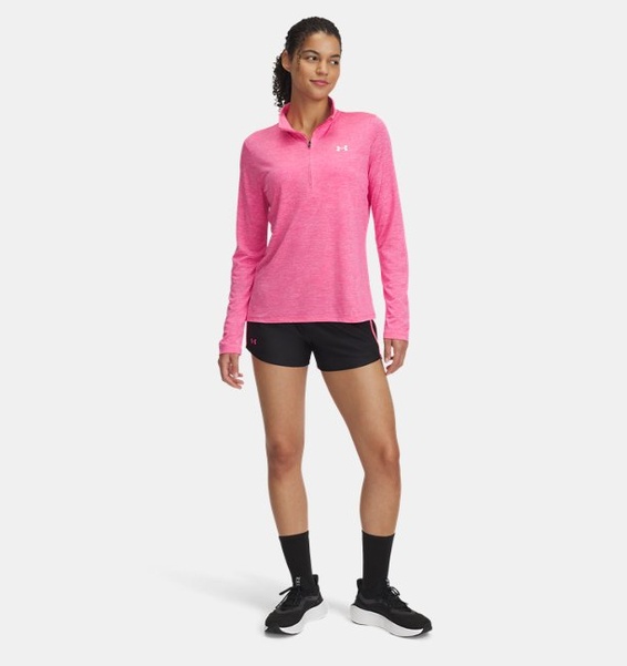 Siyah Kadın UA Tech Play Up Şort