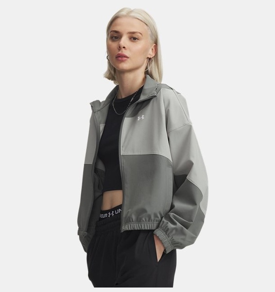 Yeşil Kadın UA Rival Woven Ceket