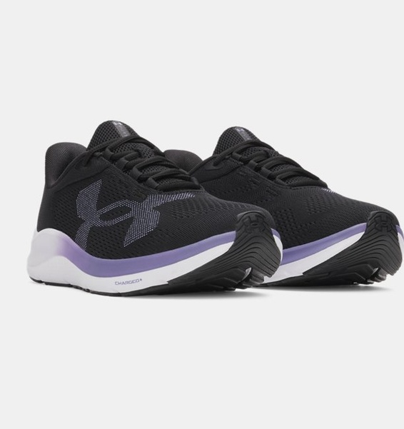 Siyah Kadın UA Charged Pursuit 4 Koşu Ayakkabısı